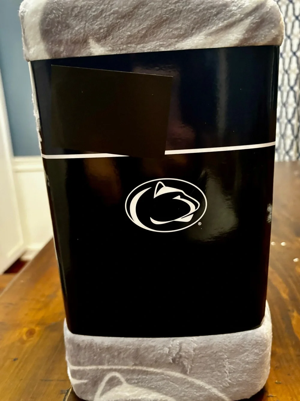 Penn State Nittany Lions Super Soft Plush Throw - 60x72 in. Navy, Gray and white